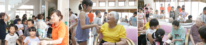 会場には多くの子どもたちがやってきてくれました